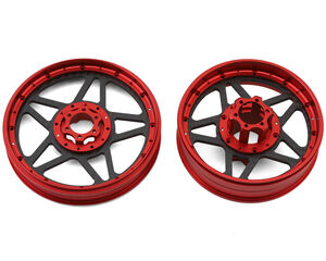 Losi Promoto MX CNC Aluminum Wheel Set w/Carbon Spokes (Red)
