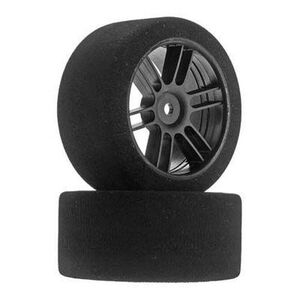 Front 26mm Nitro Touring Foam Tire, Black Wheel, 35(2)
