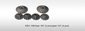 Differential Gears - 18T (2) & 12T (4)
