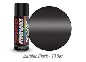 Prographix "Metallic Black" Custom R/C Lexan Spray Paint (13.5oz)