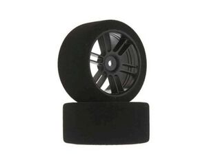 Drag Foam Tires (Black) (2) (45mm Wide/68mm Diameter) (30 Shore) w/12mm Hex