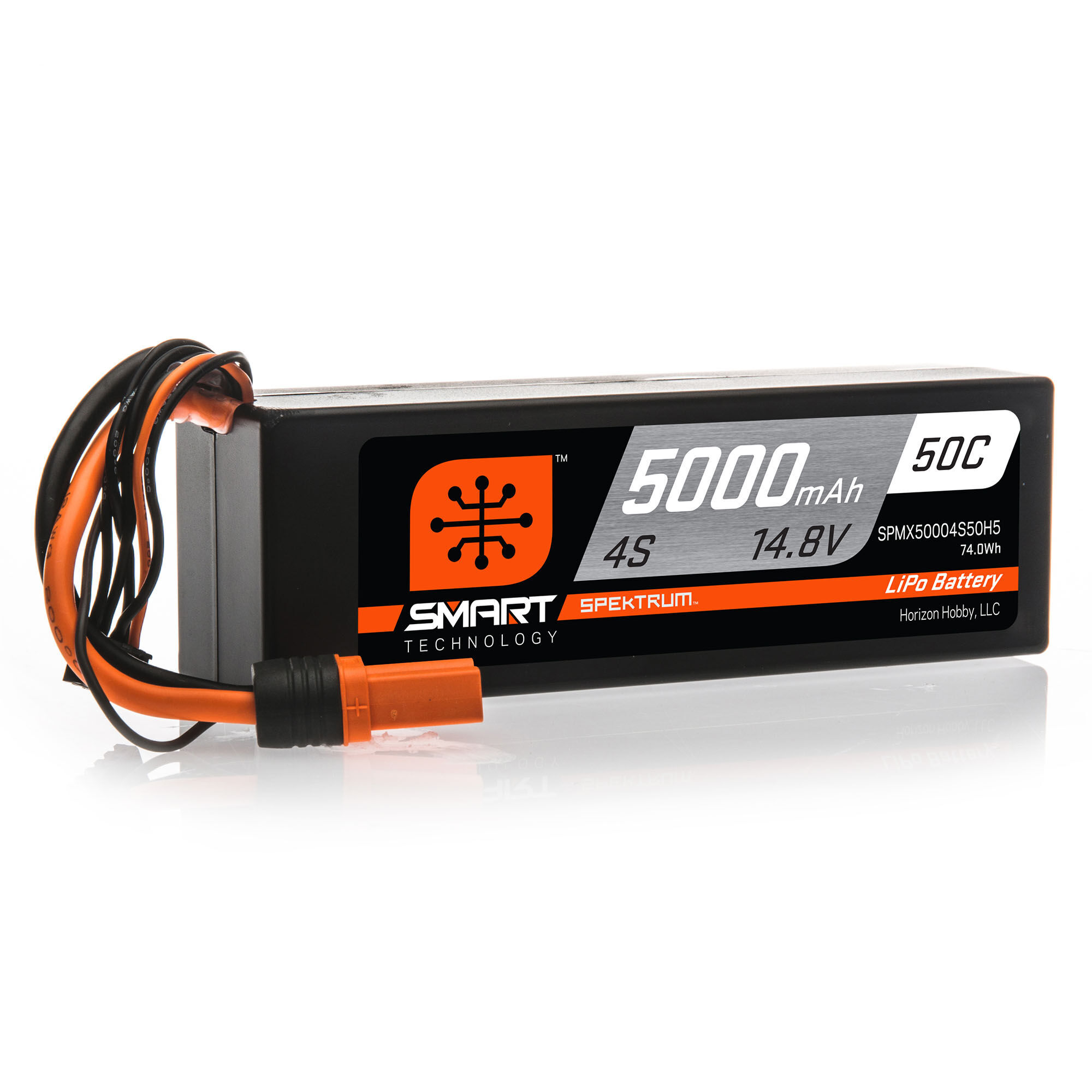 Spektrum<sup>™</sup>5000mAh 3S 50C Smart Hardcase LiPo Battery: IC5